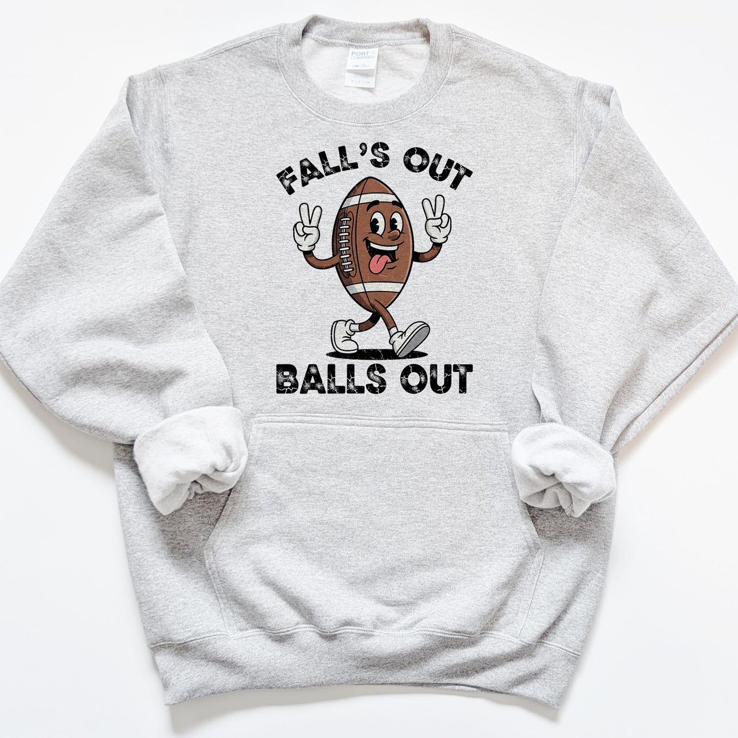 Falls out Balls out