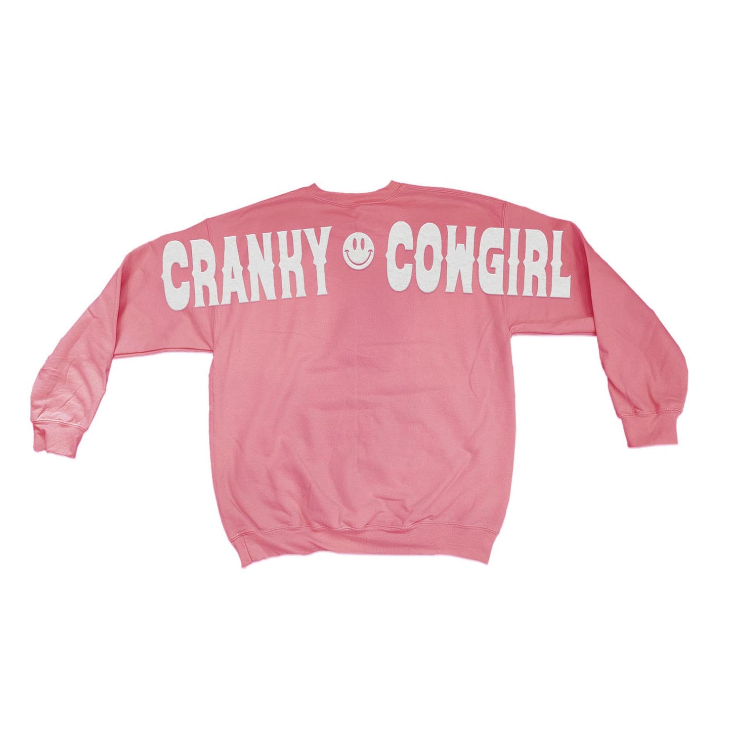 Cranky Cowgirl Large Print Crew Sweatshirt