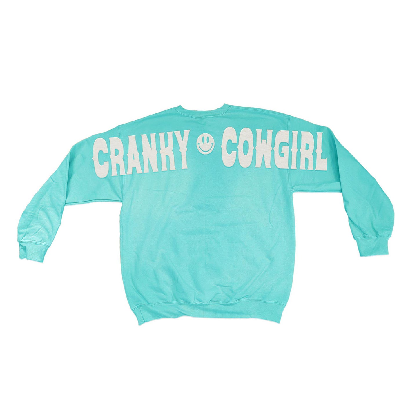Cranky Cowgirl Large Print Crew Sweatshirt