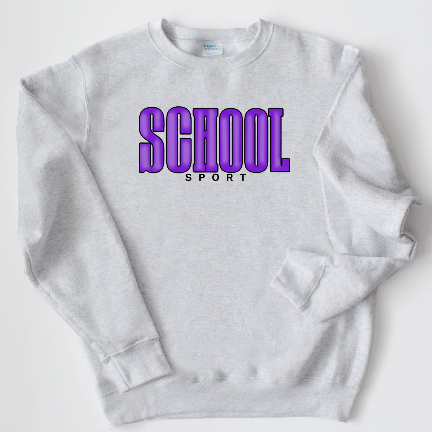 Custom School Puff Sweatshirts