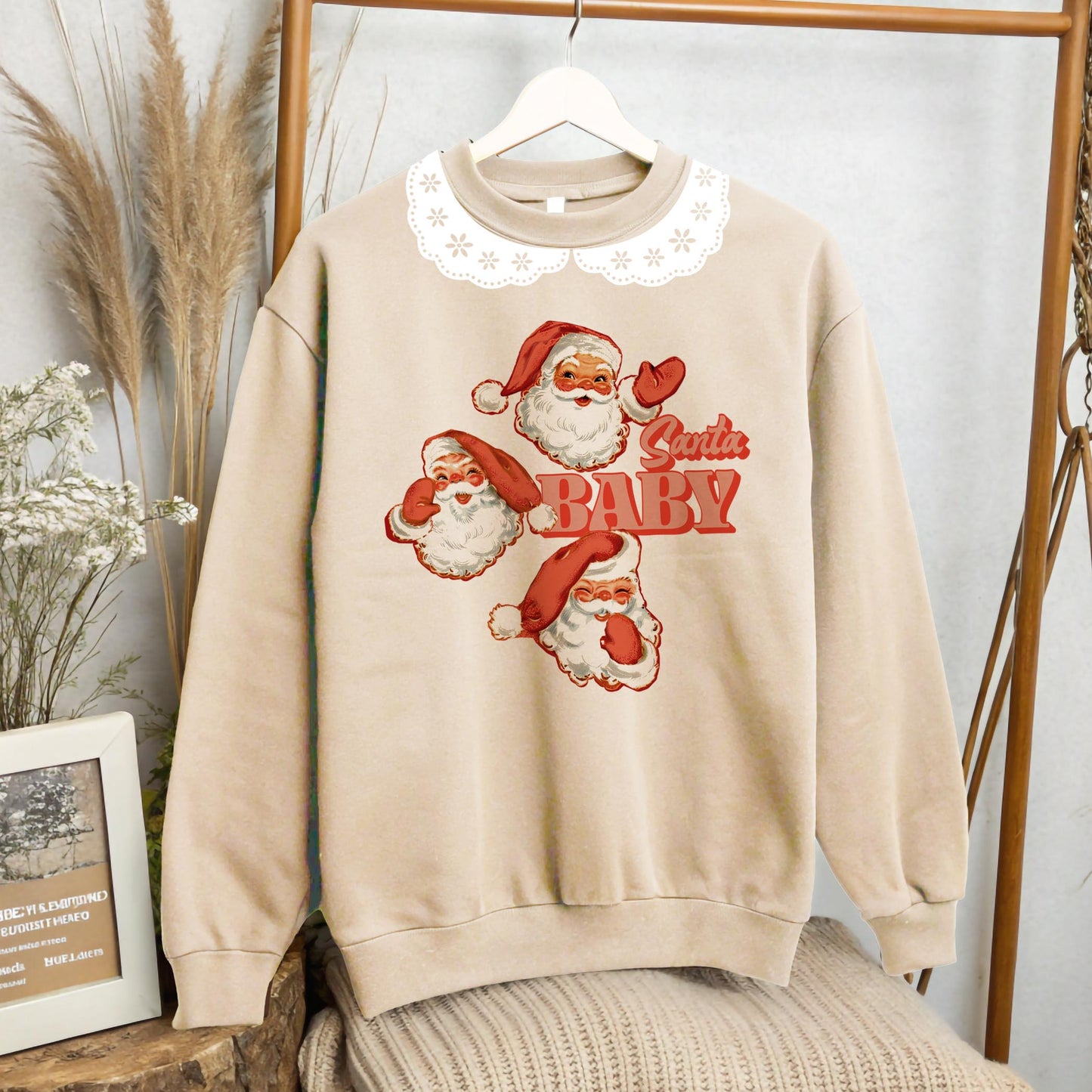 Tan Collar Christmas Crew