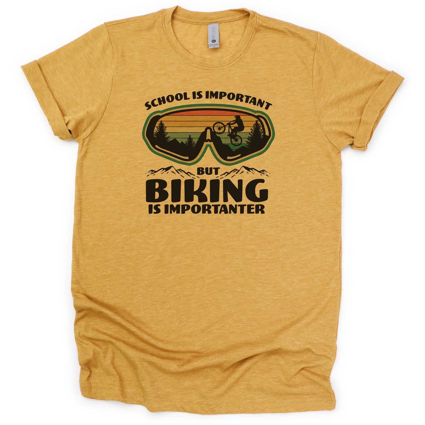 School is important but biking is importanter