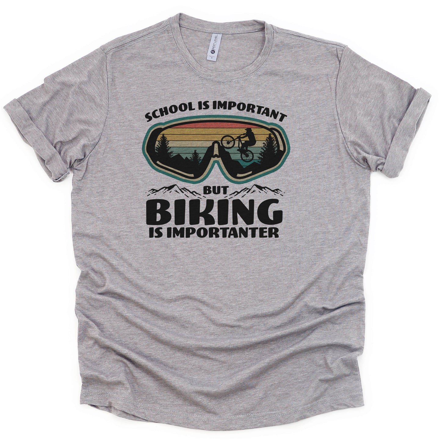 School is important but biking is importanter