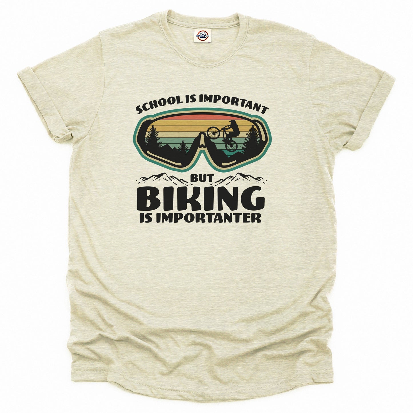 School is important but biking is importanter