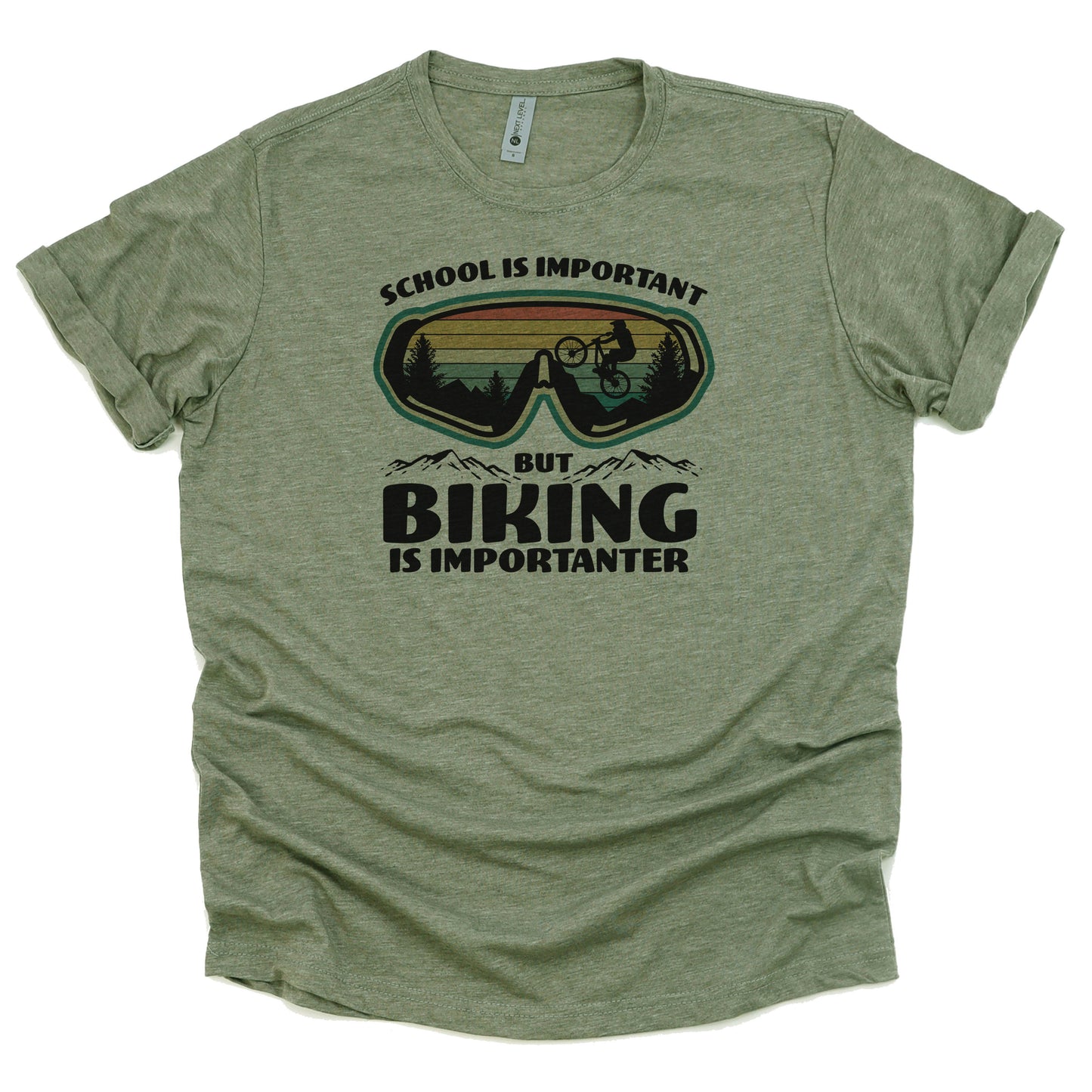 School is important but biking is importanter