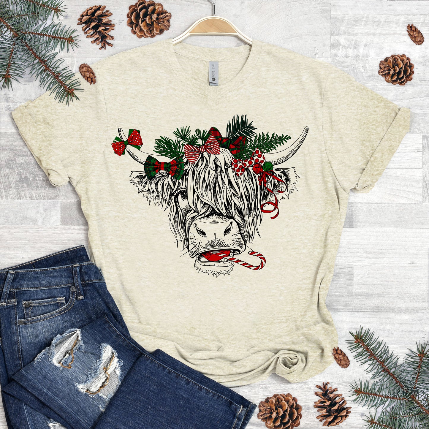 Christmas Cow Shirt
