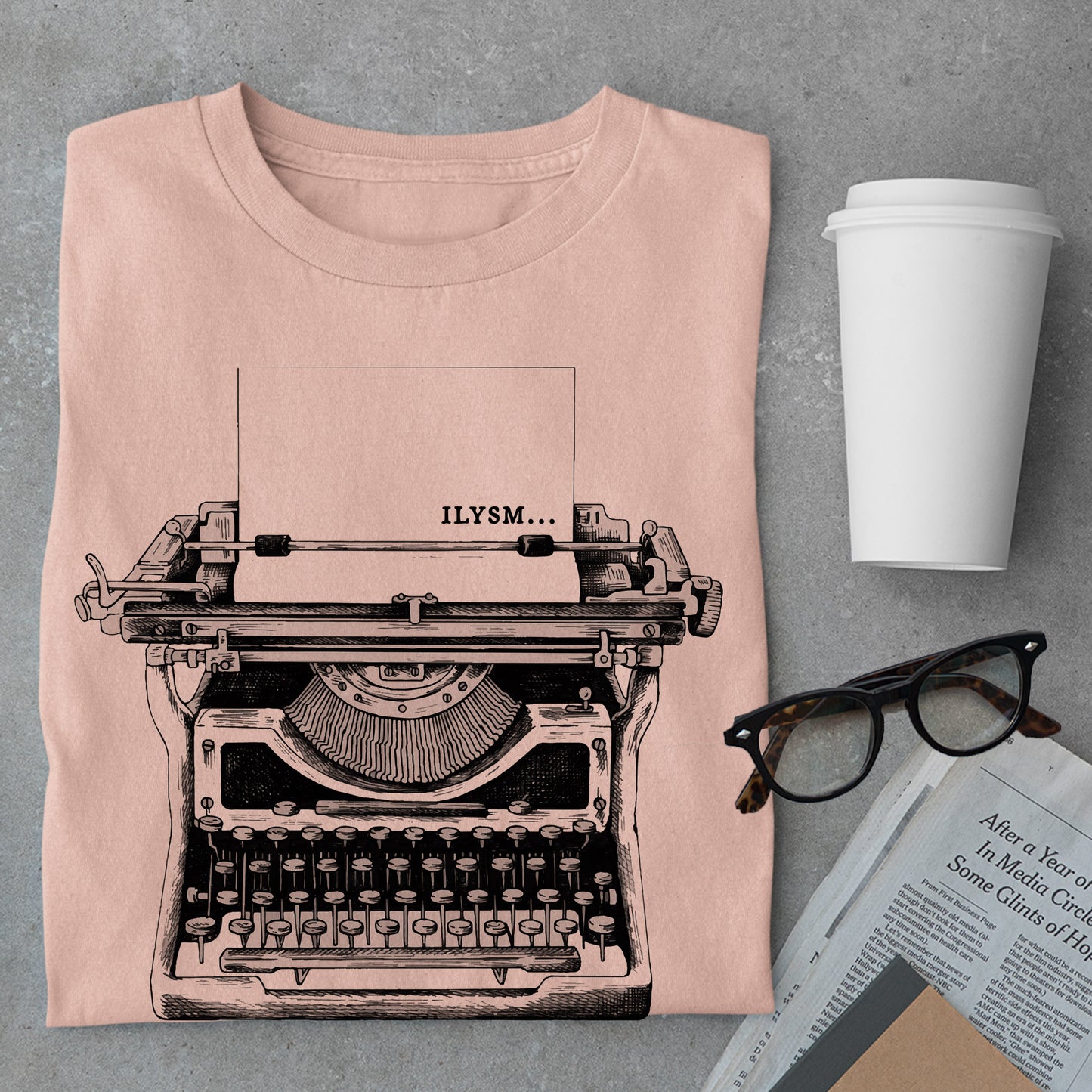 ILYSM Typewriter