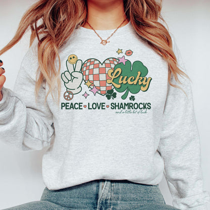 Peace, Love, and a little bit of Luck Sweatshirts