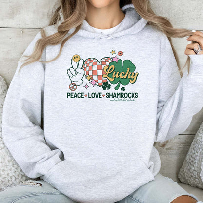 Peace, Love, and a little bit of Luck Sweatshirts