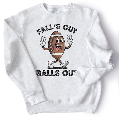 Falls out Balls out