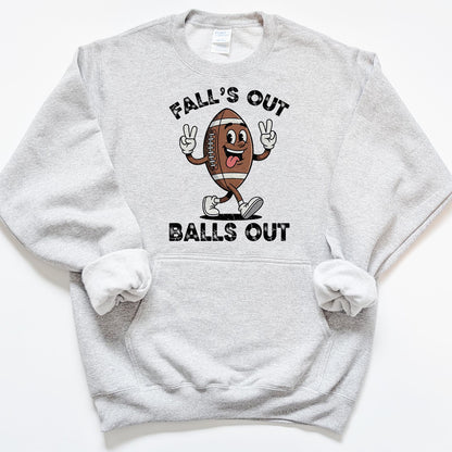 Falls out Balls out
