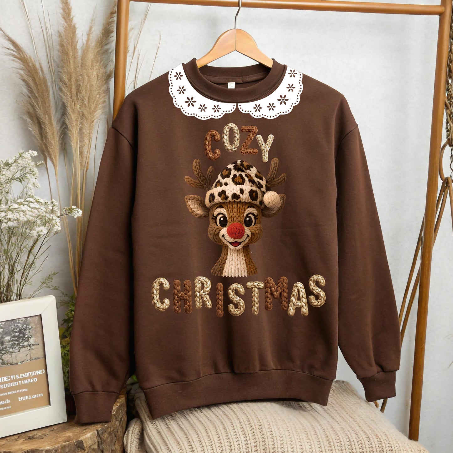 Brown Collar Christmas Crew