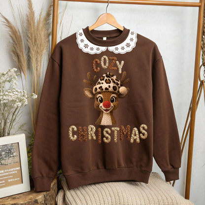 Brown Collar Christmas Crew