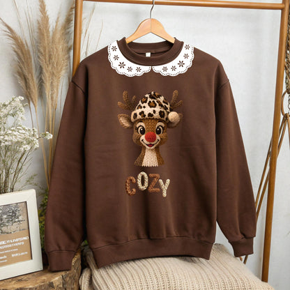 Brown Collar Christmas Crew