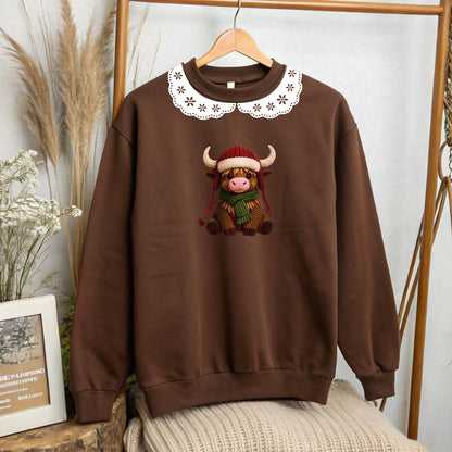 Brown Collar Christmas Crew