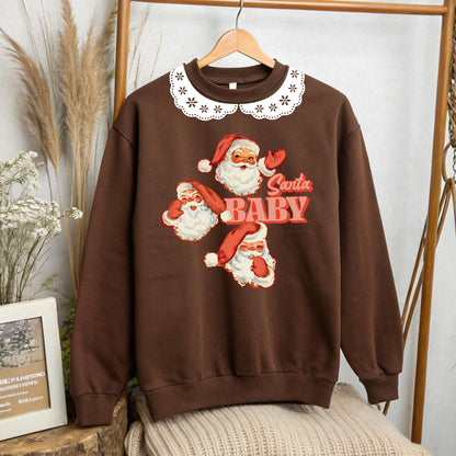 Brown Collar Christmas Crew