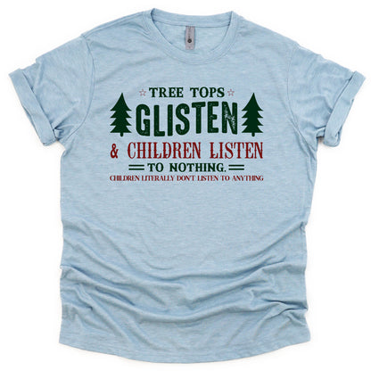 The Tree Tops Glisten