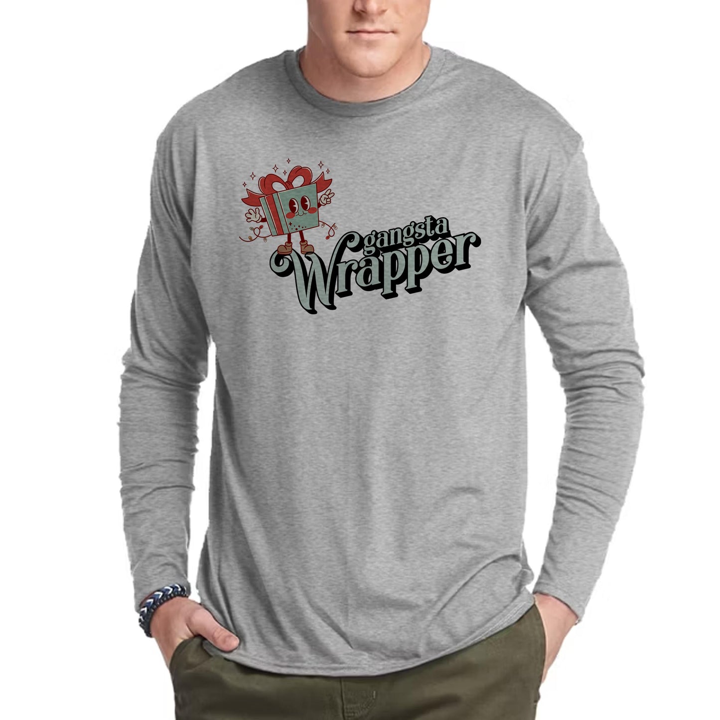 Gangsta Wrapper Long Sleeve Tee