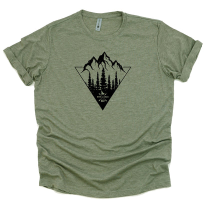 Idaho Mountains and Trees Tee