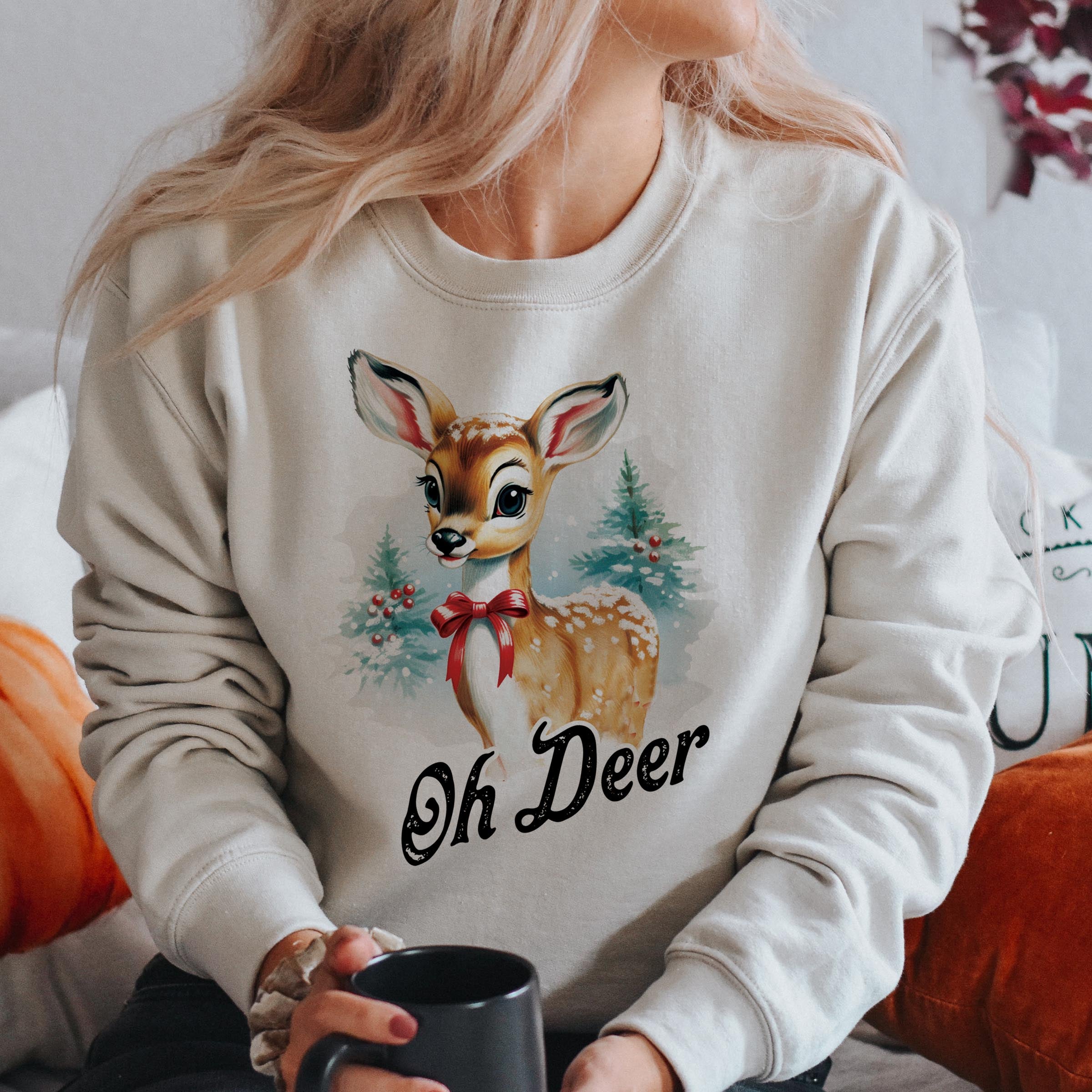 Oh deer shop christmas sweater