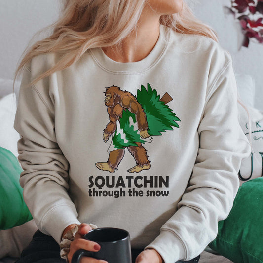 Squatchin Through the Snow Sweatshirt