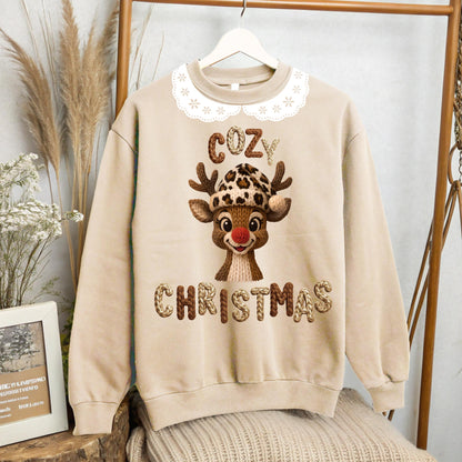 Tan Collar Christmas Crew