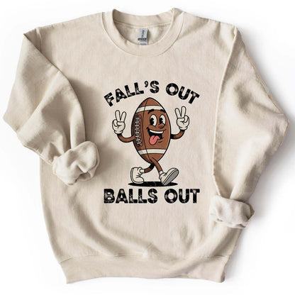 Falls out Balls out