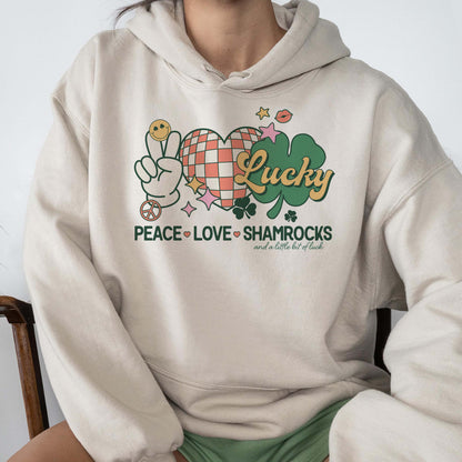 Peace, Love, and a little bit of Luck Sweatshirts