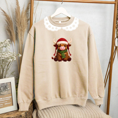 Tan Collar Christmas Crew