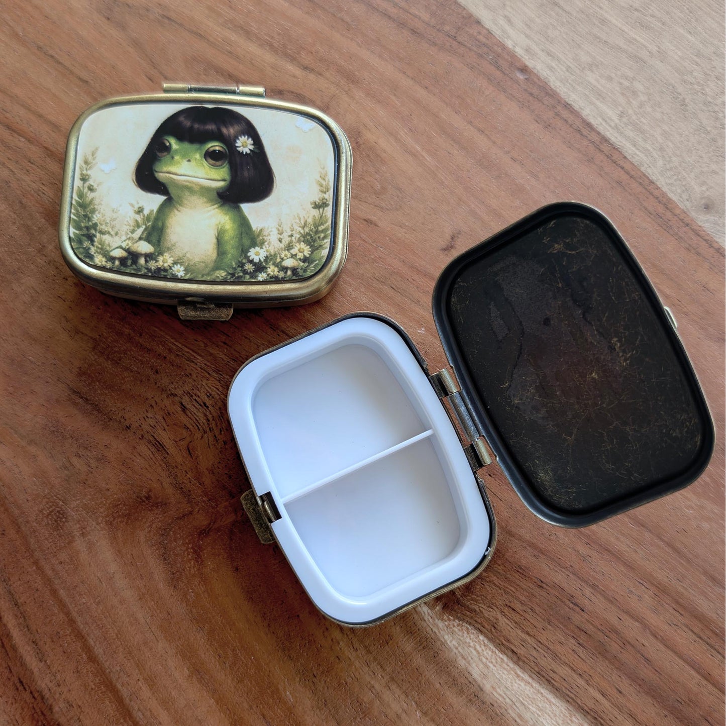 Customizable Vintage Tin- Pill Box