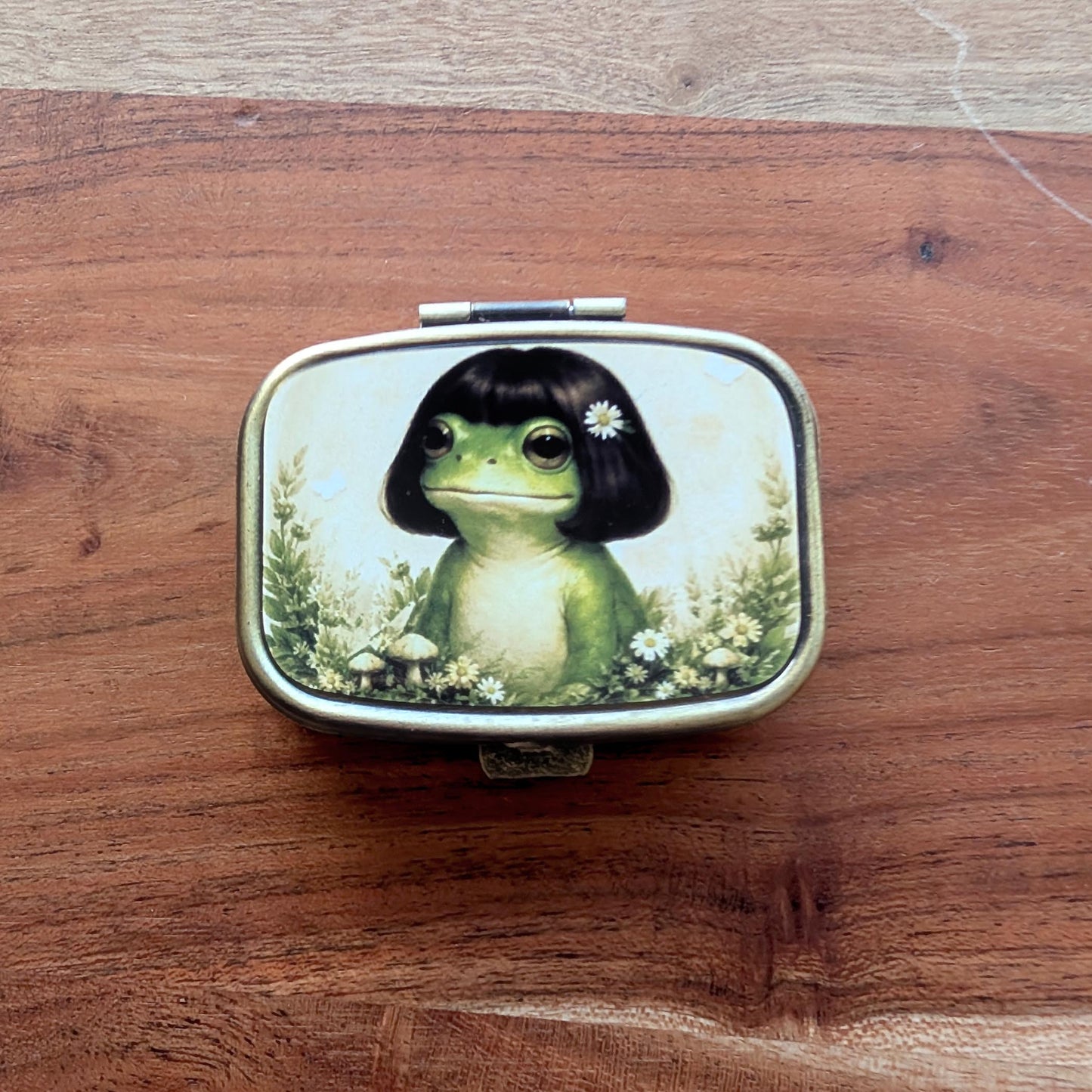 Customizable Vintage Tin- Pill Box