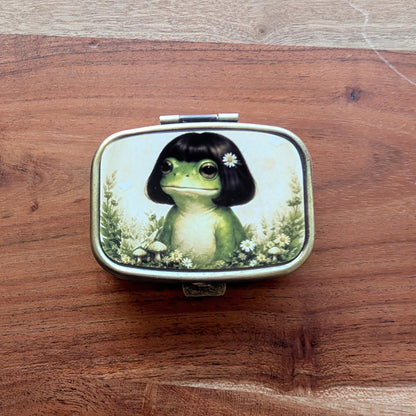 Customizable Vintage Tin- Pill Box
