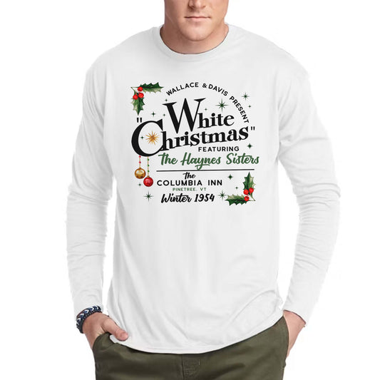 White Christmas Long Sleeve Tee