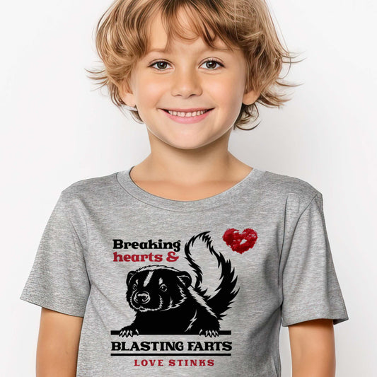 Breaking Hearts and Blasting Farts youth tees